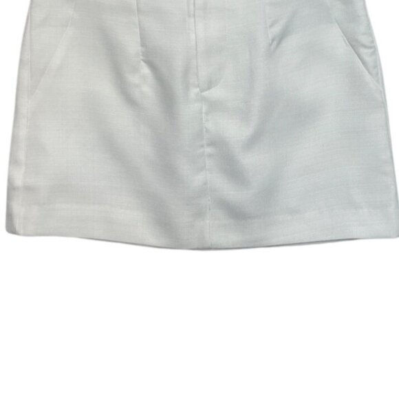 L.I.A Love Is All High Waisted Mini Skirt Womens Medium White New WOT - Picture 4 of 10